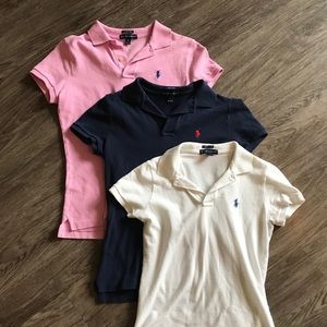 Skinny Polo collared button short sleeve bundle